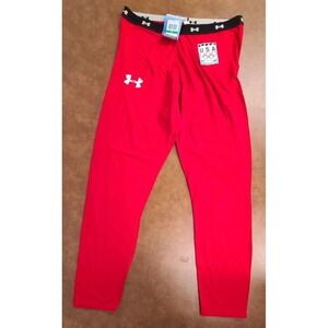 Olympics Team USA Under Armour Women's UA ColdGear Baselayer Leggings, Red